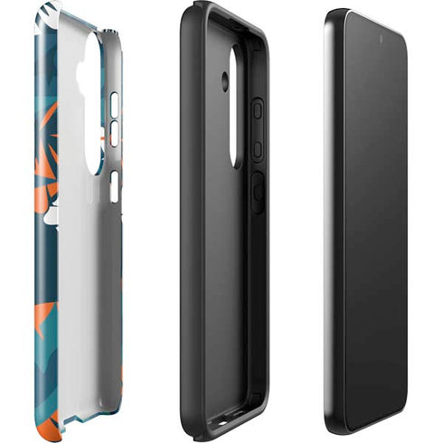 NFL Miami Dolphins Tropical Print Galaxy S25 Impact Case