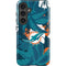 NFL Miami Dolphins Tropical Print Galaxy S25 Plus Impact Case