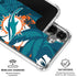 NFL Miami Dolphins Tropical Print Galaxy S26 Clear Case