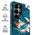 NFL Miami Dolphins Tropical Print Galaxy S26 Ultra Impact Case
