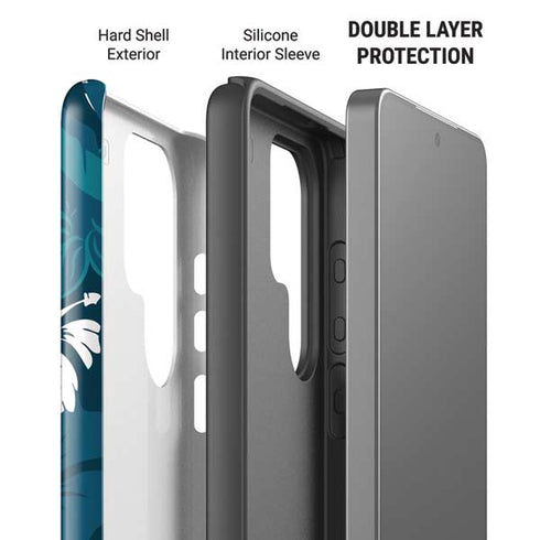 NFL Miami Dolphins Tropical Print Galaxy S26 Ultra Impact Case