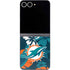 NFL Miami Dolphins Tropical Print Galaxy Z Flip6 Skin