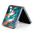 NFL Miami Dolphins Tropical Print Galaxy Z Flip6 Skin
