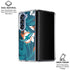NFL Miami Dolphins Tropical Print Galaxy Z Fold6 Clear Case
