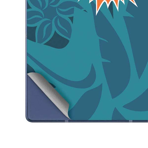 NFL Miami Dolphins Tropical Print Galaxy Z Fold6 Skin