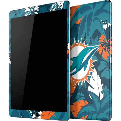 NFL Miami Dolphins Tropical Print iPad Skins