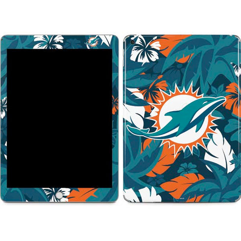 NFL Miami Dolphins Tropical Print Apple iPad Skin