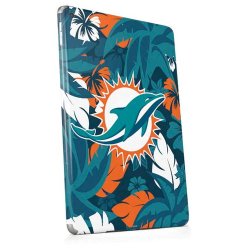 NFL Miami Dolphins Tropical Print Apple iPad Skin