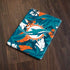 NFL Miami Dolphins Tropical Print Apple iPad Skin