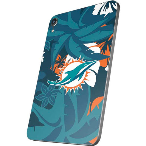 NFL Miami Dolphins Tropical Print Apple iPad Mini Skin