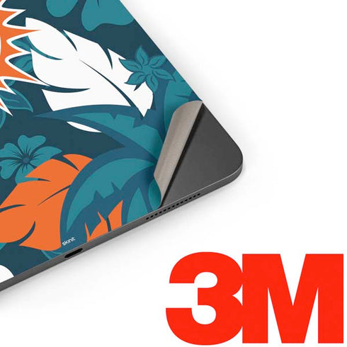 NFL Miami Dolphins Tropical Print Apple iPad Pro Skin