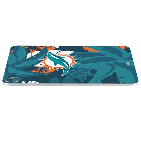 NFL Miami Dolphins Tropical Print iPad Pro 13in M4 (2024) Skin