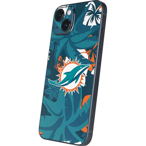 NFL Miami Dolphins Tropical Print iPhone Skins