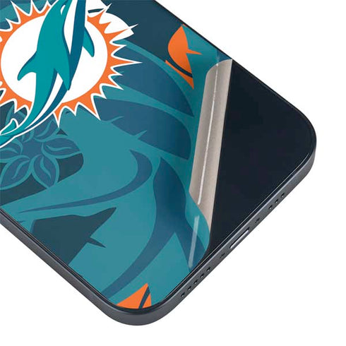 NFL Miami Dolphins Tropical Print iPhone Skins