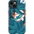 NFL Miami Dolphins Tropical Print iPhone 15 Impact Case