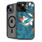NFL Miami Dolphins Tropical Print iPhone 15 Plus Kickstand Case