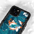 NFL Miami Dolphins Tropical Print iPhone 15 Plus Waterproof Case