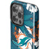 NFL Miami Dolphins Tropical Print iPhone 15 Pro Impact Case