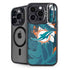 NFL Miami Dolphins Tropical Print iPhone 15 Pro Kickstand Case