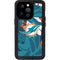 NFL Miami Dolphins Tropical Print iPhone 15 Pro Waterproof Case