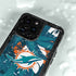 NFL Miami Dolphins Tropical Print iPhone 15 Pro Waterproof Case