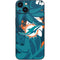 NFL Miami Dolphins Tropical Print iPhone 15 Skin