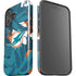 NFL Miami Dolphins Tropical Print iPhone 16 Impact Case