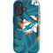 NFL Miami Dolphins Tropical Print iPhone 16 Plus Impact Case
