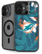 NFL Miami Dolphins Tropical Print iPhone 16 Plus Kickstand Case