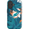 NFL Miami Dolphins Tropical Print iPhone 16 Plus Magsafe Impact Case