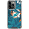 NFL Miami Dolphins Tropical Print iPhone 16 Pro Max Clear Case