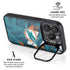 NFL Miami Dolphins Tropical Print iPhone 16 Pro Max Kickstand Case