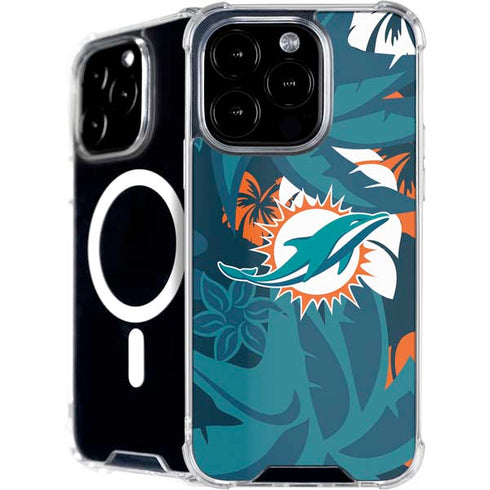 NFL Miami Dolphins Tropical Print iPhone 16 Pro Max MagSafe Case