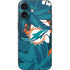 NFL Miami Dolphins Tropical Print iPhone 16 Skin