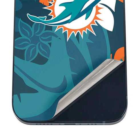 NFL Miami Dolphins Tropical Print iPhone 16 Skin
