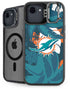 NFL Miami Dolphins Tropical Print iPhone 16e Kickstand Case