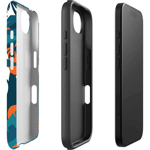 NFL Miami Dolphins Tropical Print iPhone 16e Impact Case