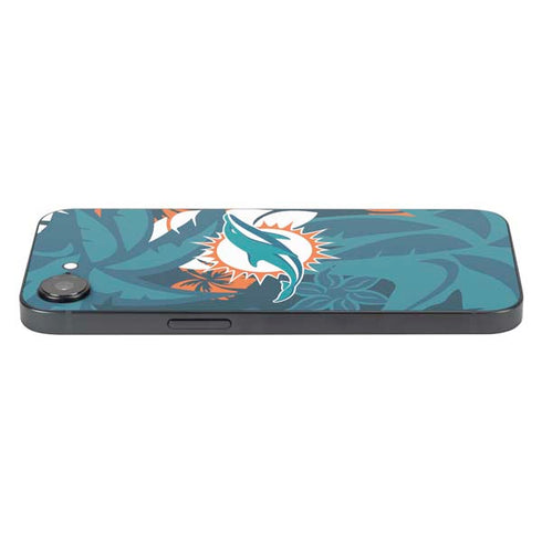NFL Miami Dolphins Tropical Print iPhone 16e Skin