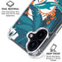 NFL Miami Dolphins Tropical Print iPhone 17 Clear Case