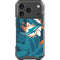 NFL Miami Dolphins Tropical Print iPhone 18 Pro Clear Case