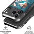NFL Miami Dolphins Tropical Print iPhone 18 Pro Clear Case