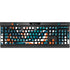 NFL Miami Dolphins Tropical Print K95 RGB PLATINUM Mechanical Gaming Keyboard Skin