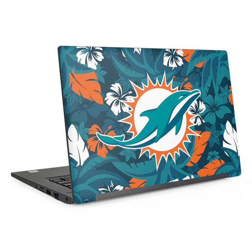 NFL Miami Dolphins Tropical Print Dell Latitude Skin