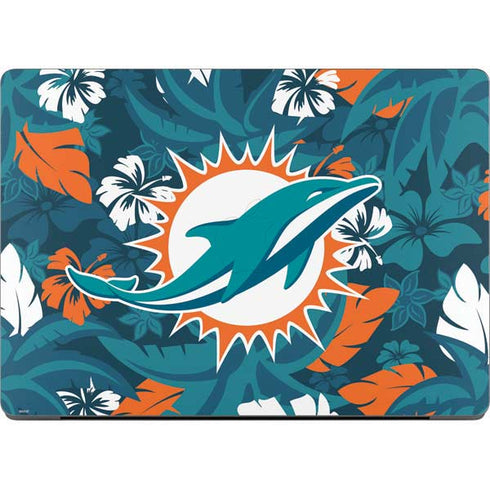 NFL Miami Dolphins Tropical Print Apple MacBook Pro 14-inch Skin