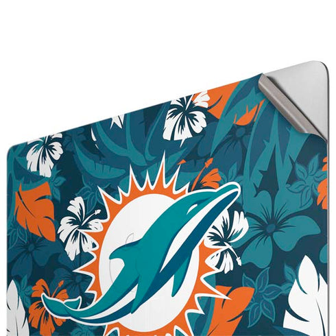NFL Miami Dolphins Tropical Print Apple MacBook Pro 16-inch Skin