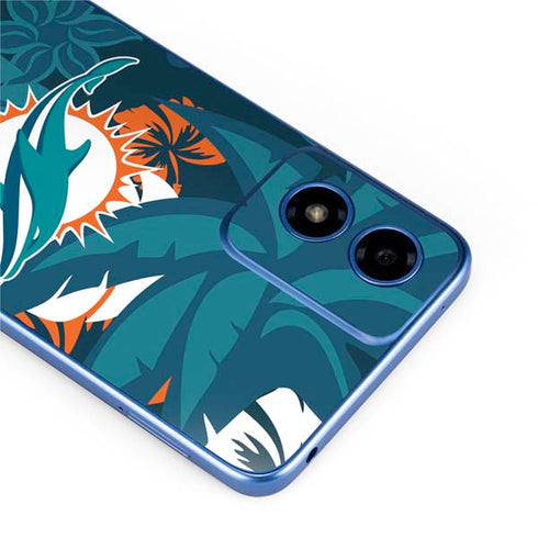 NFL Miami Dolphins Tropical Print Moto G Play 4G (2024) Skin