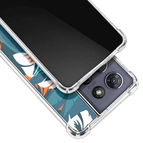 NFL Miami Dolphins Tropical Print Moto G Power 5G (2025) Clear Case