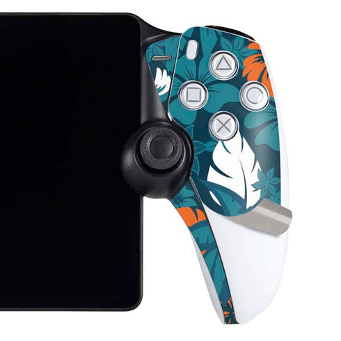 NFL Miami Dolphins Tropical Print PlayStation Portal Remote Player Skin