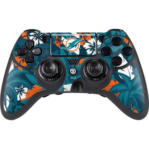 NFL Miami Dolphins Tropical Print PlayStation PS4 Skins