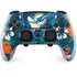 NFL Miami Dolphins Tropical Print PS5 DualSense Edge Pro Controller Skin